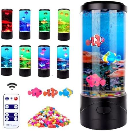 Led Bulle Poisson Lampe Aquarium Lampe Laves Pour Enfant Et Adulte