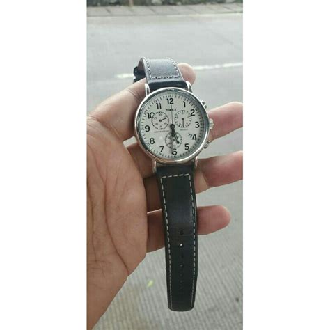 Jual Timex Weekender Tw R Indiglo Chronograph All Original Like