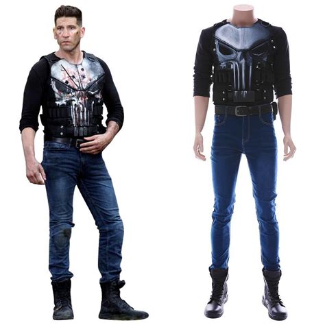 Marvels The Punisher Season Frank Castle Outfit Cosplay Costume