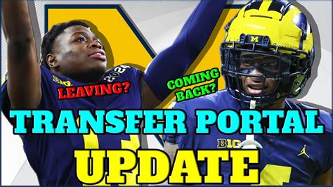 Michigan Transfer Portal Update Amorion Walker Back Dj Walker Gone