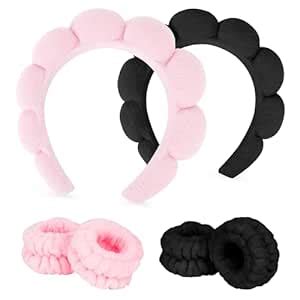 Amazon ACO UINT 6Pcs Spa Headbands And Wrist Washbands Set