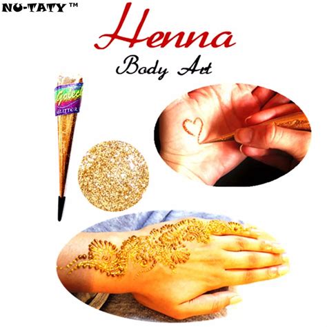 Nu TATY 25g Glitter Henna Gold Dust Body Paint Tattoo Shimmer Indian