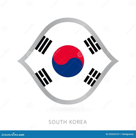 South Korea National Team Flag in Style for International Basketball