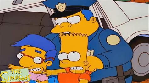 Bart And Milhouse Take The Wheel A Trip To The Police Station And The