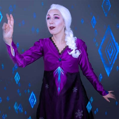 Elsa From Frozen 2 White Dress Downloadable Cosplay Template Etsy