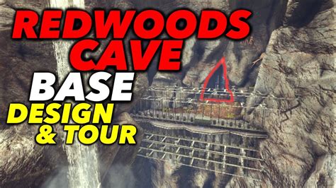 Lost Island Redwoods Waterfall Cave Base Design Base Tour Ark