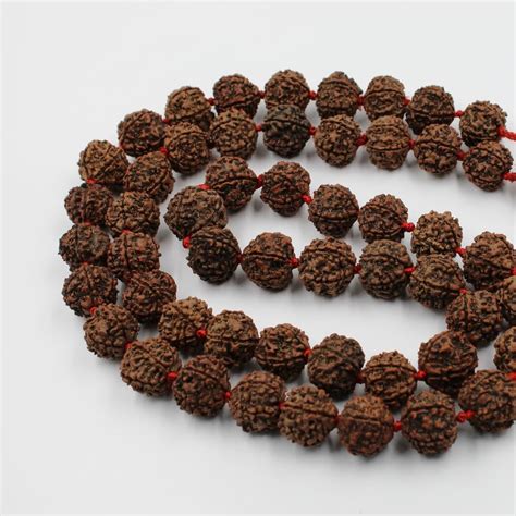 Brown 5 Mukhi Rudraksha Mala Spiritual Use Pooja Shape Round At Rs