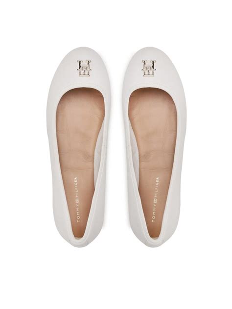 Tommy Hilfiger Ballerinas Round Th Ballerina Fw Fw Wei Modivo De