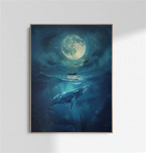 Jonah and the Big Fish Art Christian Nursery Wall Art Jonah and the Whale Print Printable ...