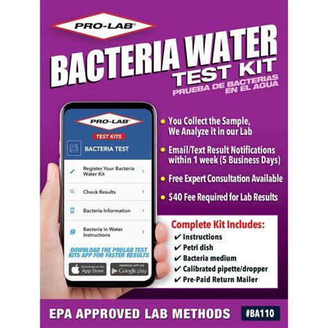 Bacteria in Water Test Kit to Detect Dangerous Coliform and E. Coli ...