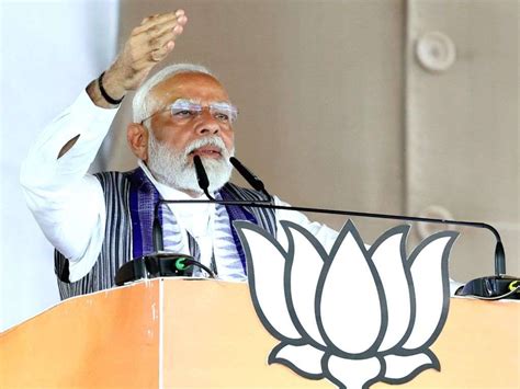 Araria Prime Minister Narendra Modi During A Public Meeting For Lok Sabha Elections