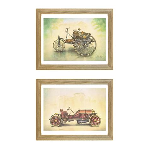 Vintage Car Art Prints Set of 7 Digital Download Rolls - Etsy