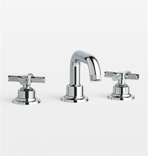 Descanso Short Spout Cross Handle Widespread Bathroom Faucet Rejuvenation