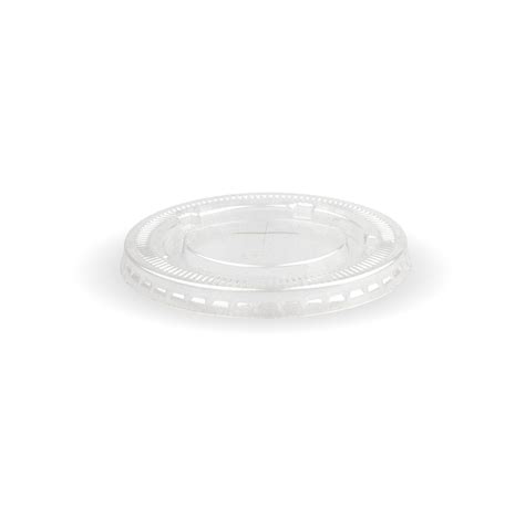 Mm Pla Clear Flat Cold Paper Biocup Lid Going Green Solutions