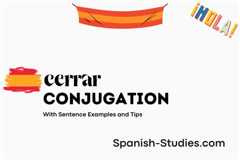 Conjugate Cerrar In Spanish All Tense Chart Practice Test