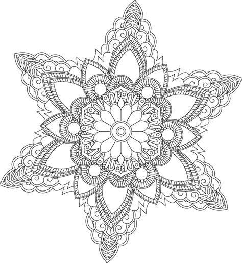 Mandala Coloring Pages Adult Coloring Sheet Printable Coloring Page