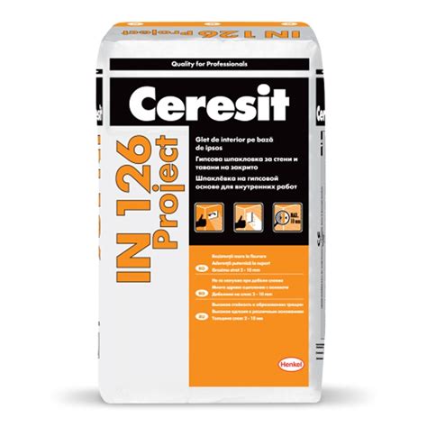 Ceresit IN 126 Project - Glet pentru interior – Proidea