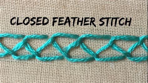 Closed Feather Stitch Hand Embroidery Stitches For Beginners Basic