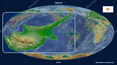 Vista Ampliada Del Esquema De Chipre Con L Neas De Perspectiva Frente A