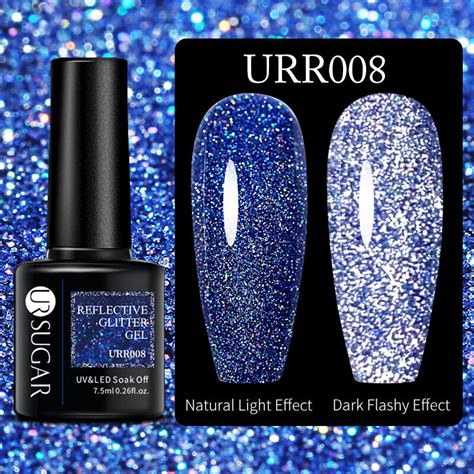 Ur Sugar Reflective Glitter Gel Nail Polish Soak Off Uv Led Nail Art