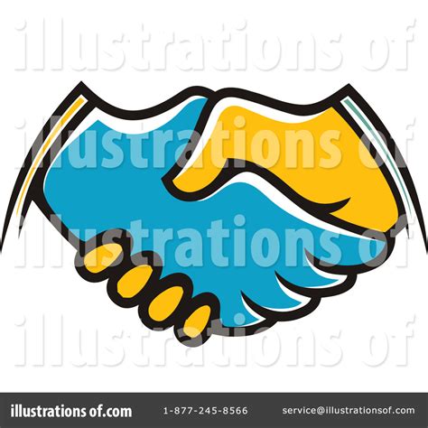 Handshake Clipart #1160410 - Illustration by Vector Tradition SM