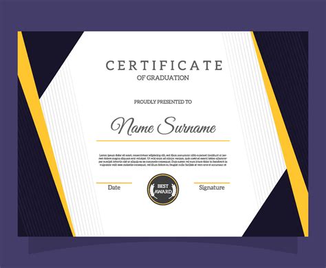 General School Certificate Template Vector Art & Graphics | freevector.com