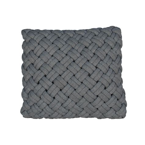 Cushion Grey Chunky Knit Brandition