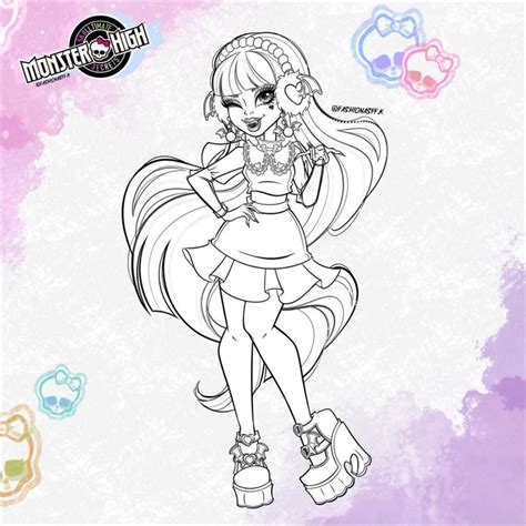 Monster High G3 Coloring Pages