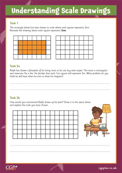 Understanding Scale Drawings Stretch Year 6 Cgp Plus