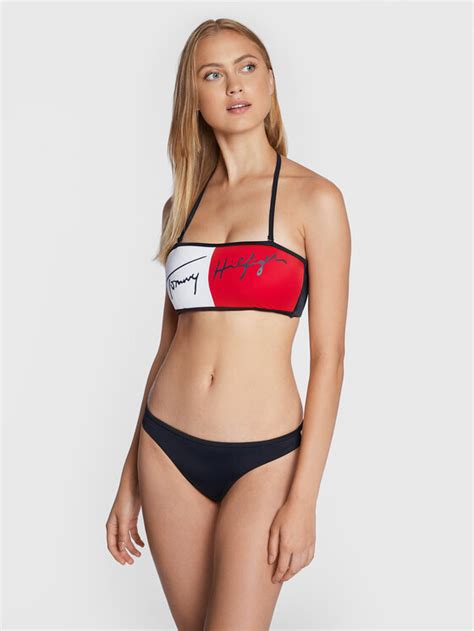 Tommy Hilfiger Bikini Oberteil Fixed UW0UW03362 Bunt Modivo At