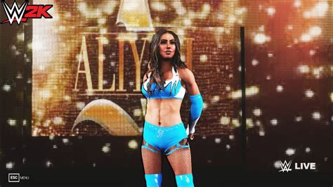 WWE 2K22 Aliyah Entrance Finisher Victory Motion Concept YouTube