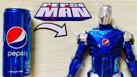 Homemade Armored Pepsiman Using Pepsi Cans Save Those Cans♻️ Youtube