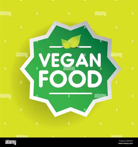 Vegan Food label vector Stock Vector Image & Art - Alamy