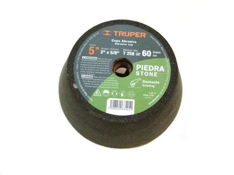 Copa Marmolera Para Desbaste Gr 60 5x2x5 8 T11 Truper 13788