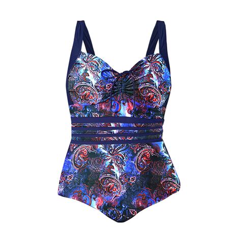 Hcuribad Swim Suits 2024womens Vintage Colorblock Abstract Floral