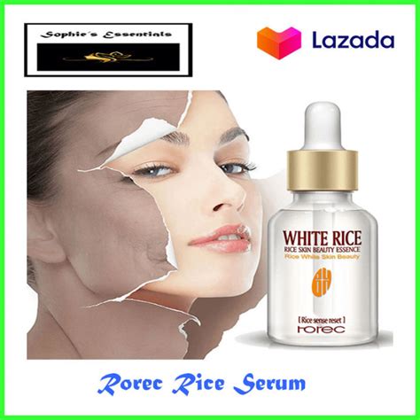 Rorec White Rice Serum Reduces Wrinkles And Lighten Dark Spots Lazada Ph