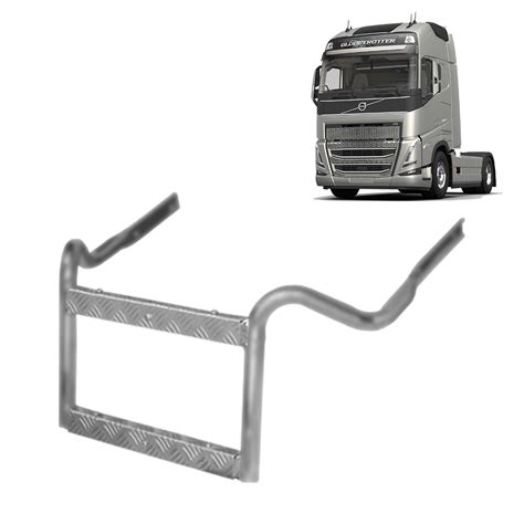 Estribo Plataforma Caixa Bateria P Volvo Fh Fm Nh Cinza No Shoptime