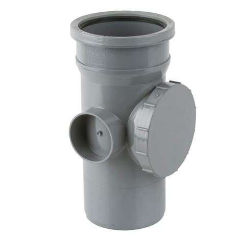 Soil Pipe Single Socket Access Pipe Grey 110mm Ray Grahams Diy Store