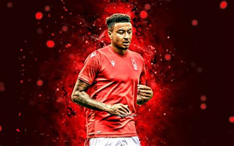 Descargar Jesse Lingard 4k Nottingham Forest Fc Luces Rojas De Neón