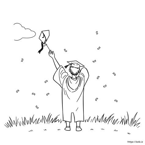 graduation coloring pages