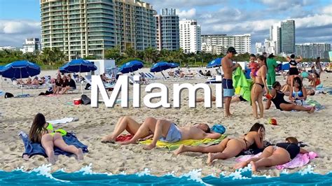 K Video Beach Walk South Beach Miami Florida K Travel Vlog Youtube