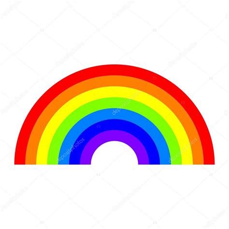 Rainbow symbol vector icon Stock Vector by ©briangoff 101277018