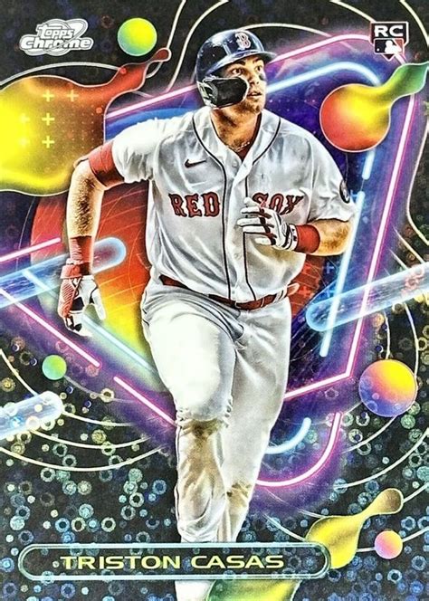 Triston Casas 2023 Topps Chrome Cosmic 36 Black Eclipse Refractor 10