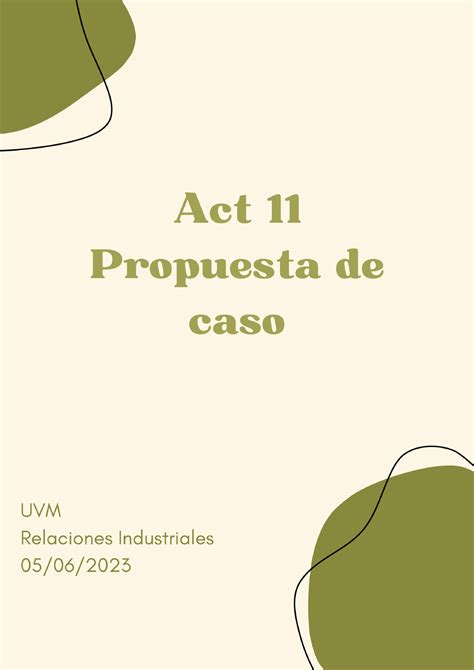 Act Relaciones Industriales Studocu