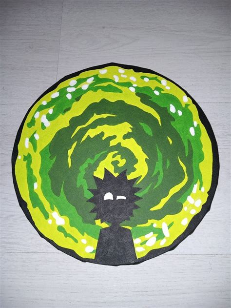 Rick & Morty Portal Painting | Circle Art