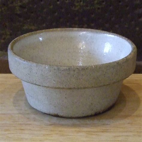 National STONEWARE Primitive Small Crock BOWL