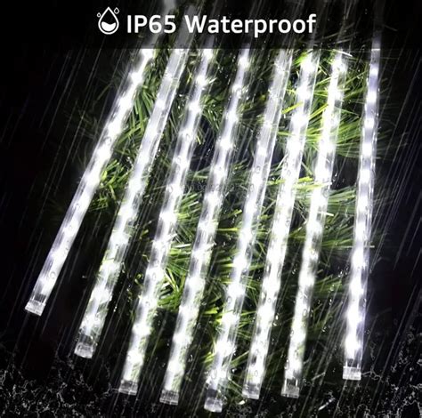 LED Светещи метеори 8 бр 50 см бели | Друго | Пловдив Тези светещи ...