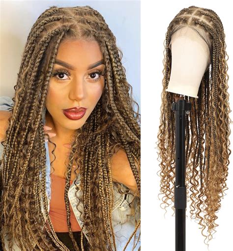 Olymei 360° Hd Full Lace Braided Wigs Boho Braids Wig