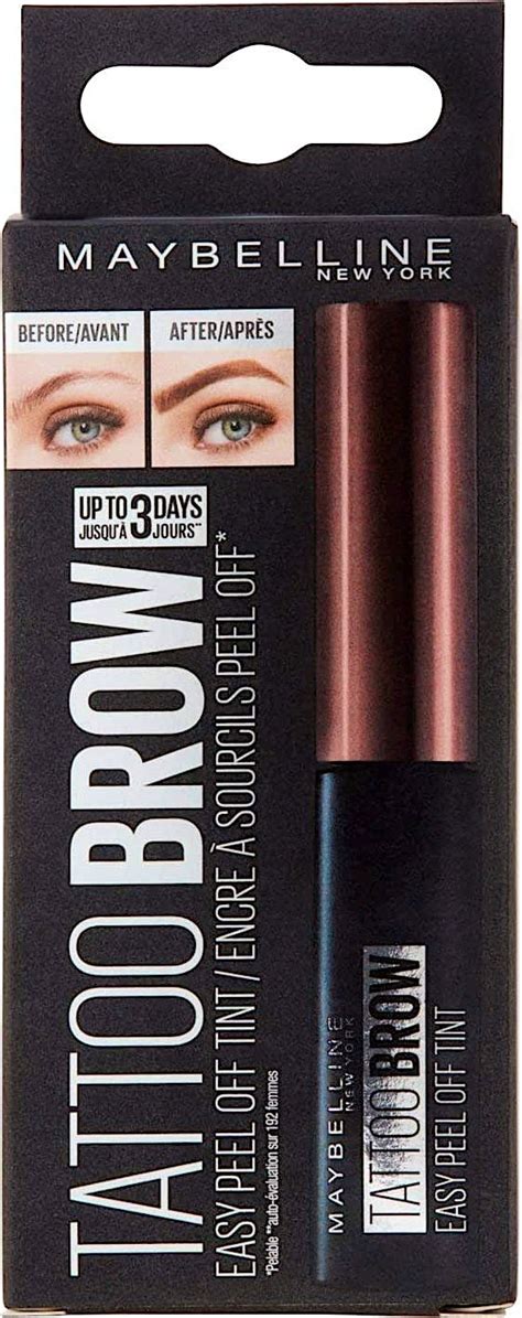 Maybelline Tattoo Brow Easy Peel Off Tint Dark Brown 4 6 G Buy Online