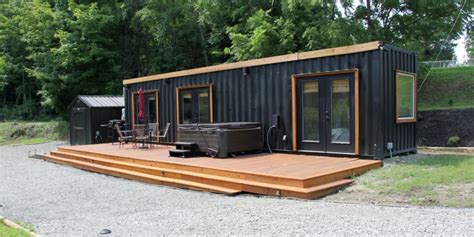 New Modern Container Home With Private Hot Tub Superior Container Homes